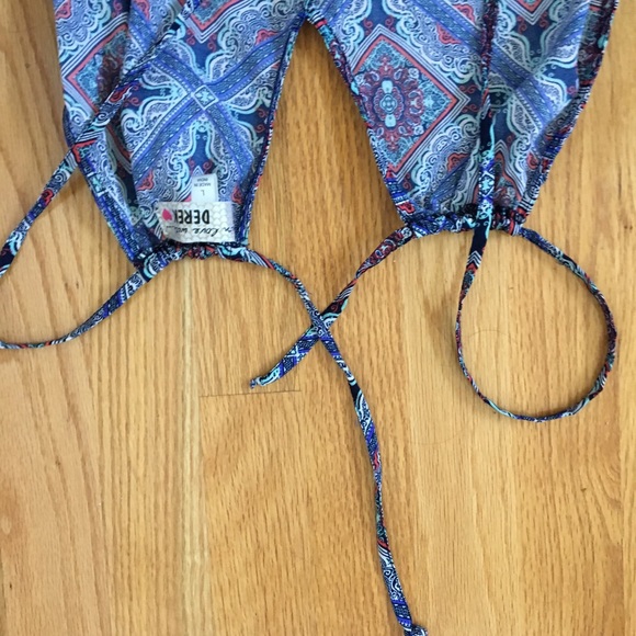 Pattern Blue Romper Size L - Picture 2 of 2